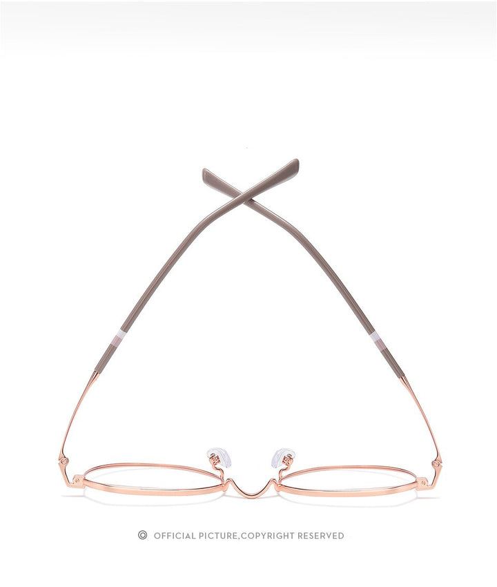 Yimaruili Unisex Full Rim Round Alloy Frame Eyeglasses Y1919 Full Rim Yimaruili Eyeglasses