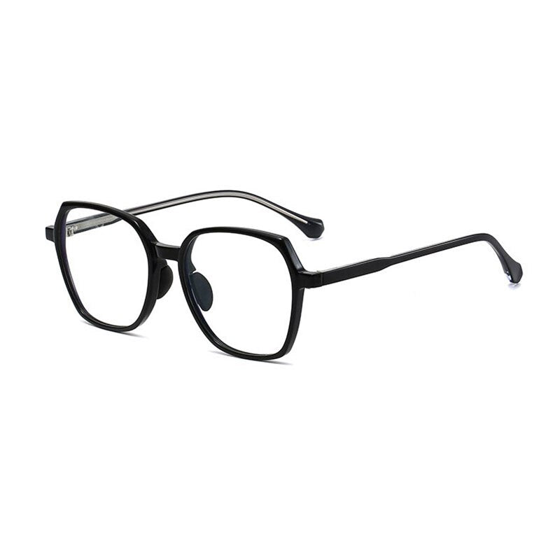 Handoer Unisex Full Rim Polygonal Square Tr 90 Eyeglasses Ld208 Full Rim Handoer