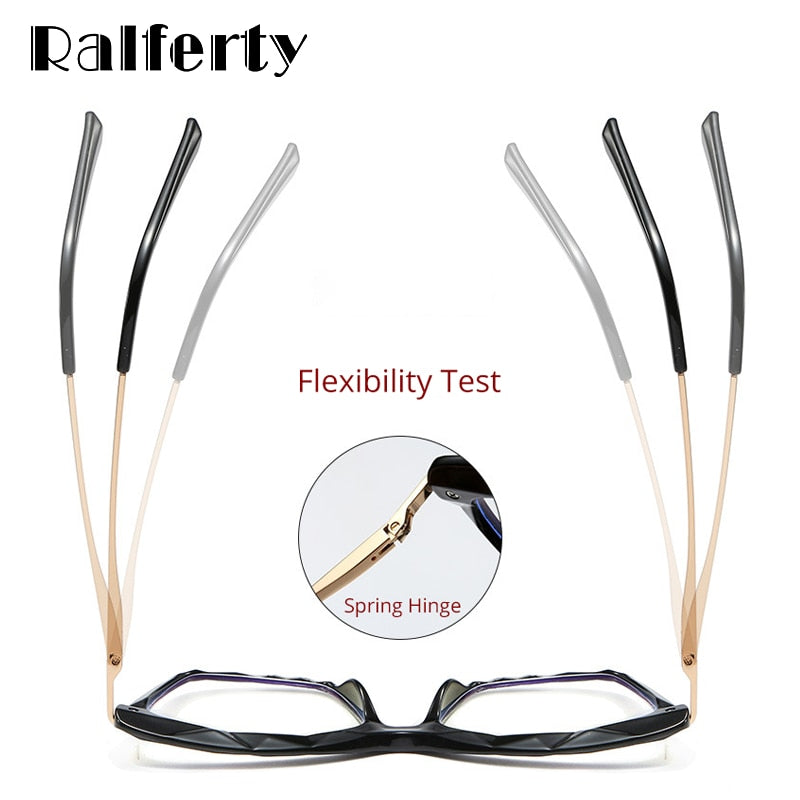 Ralferty Women's Reading Glasses Acetate Cat Eye 9753 Reading Glasses Ralferty