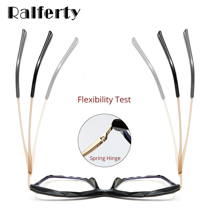 Ralferty Women's Reading Glasses Acetate Cat Eye 9753 Reading Glasses Ralferty