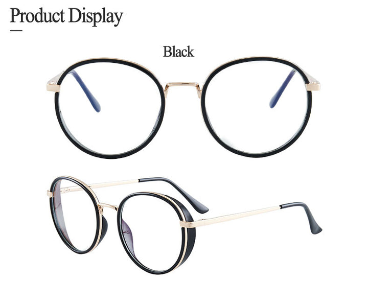 Hotony Women's Full Rim TR 90 Resin Round Frame Eyeglasses 7028 Full Rim Hotony