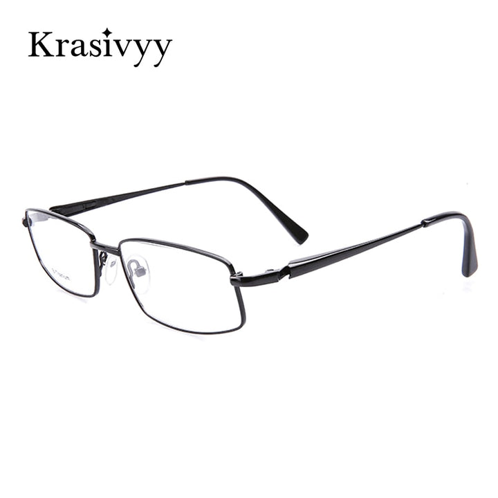 Krasivyy Unisex Full Rim Square Titanium Eyeglasses Kr4755 Full Rim Krasivyy