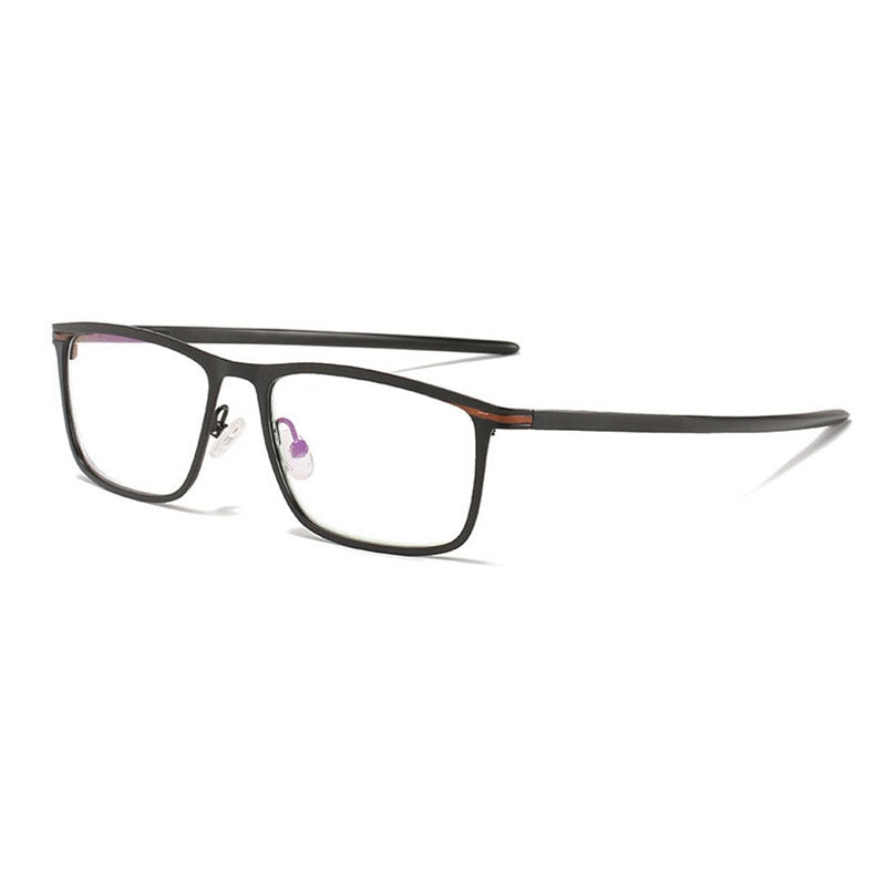 Hotochki Unisex Full Rim Nickel Alloy PC Plastic Resin Frame Eyeglasses 5138 Full Rim Hotochki black