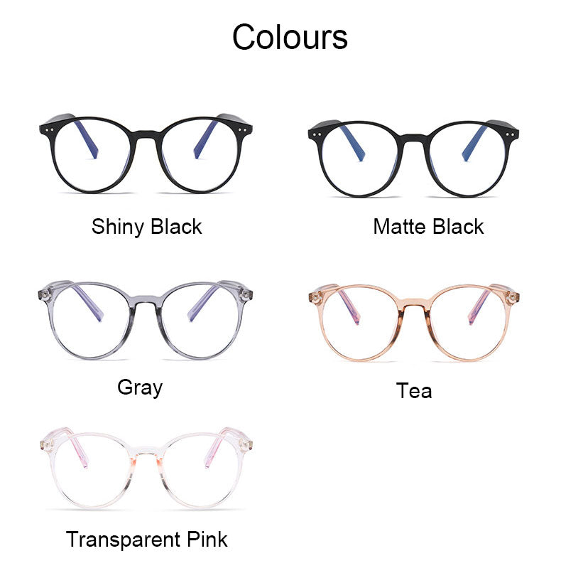 Hotony Women's Full Rim Round Acetate Frame Eyeglasses 3003 Full Rim Hotony