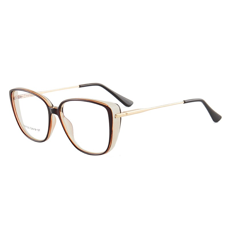 Hotony Women's Full Rim TR 90 Resin Cat Eye Frame Eyeglasses 7020 Full Rim Hotony