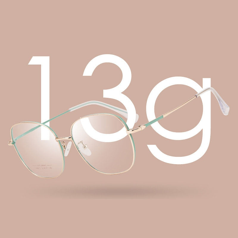 Hotony Unisex Full Rim Aluminum Magnesium Alloy Frame Eyeglasses AC012 Full Rim Hotony