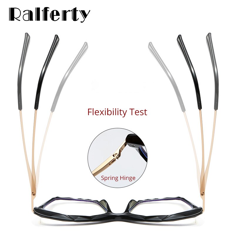 Ralferty Women's Full Rim Cat Eye Acetate Reading Glasses 7533 Reading Glasses Ralferty