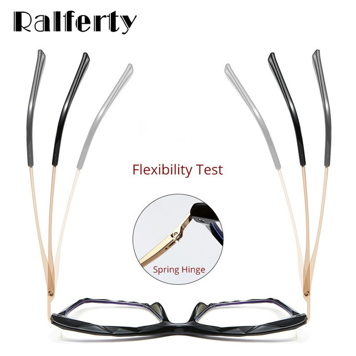 Ralferty Women's Full Rim Cat Eye Acetate Reading Glasses 7533 Reading Glasses Ralferty