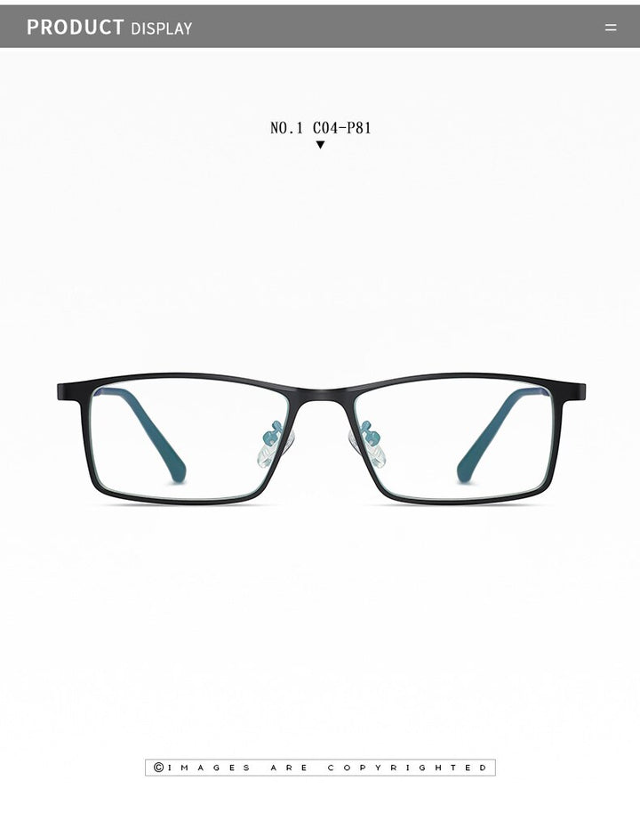 Hotochki Men's Full Rim TR-90 Resin Alloy Frame Eyeglasses T316 Full Rim Hotochki