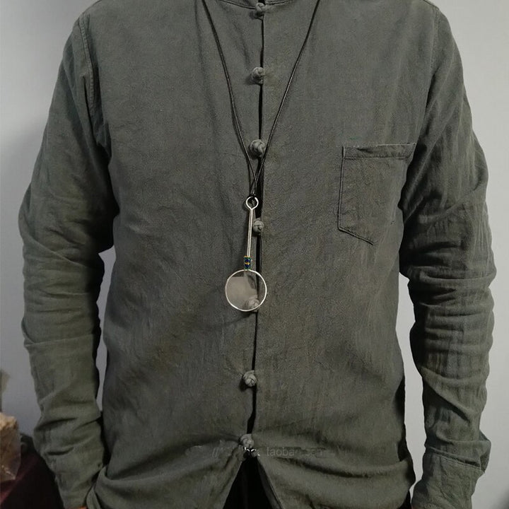 Yujo Unisex Handcrafted Full Rim Round Alloy Reading Monocle Y012 Reading Glasses Yujo