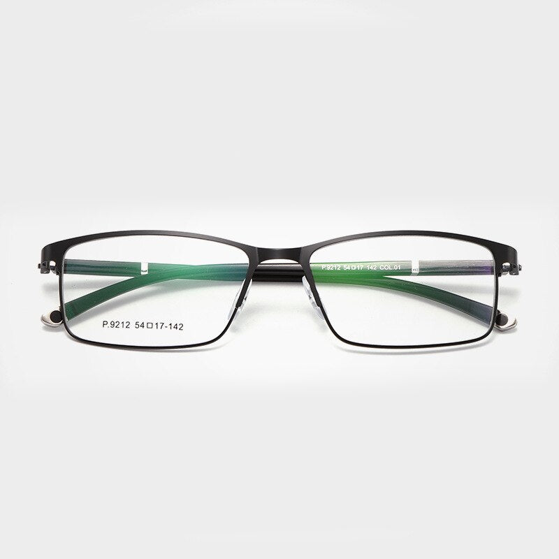Unisex Optional Half/Full Rim Alloy Frame Eyeglasses 9211,9212 Full Rim Bclear 9212Black  