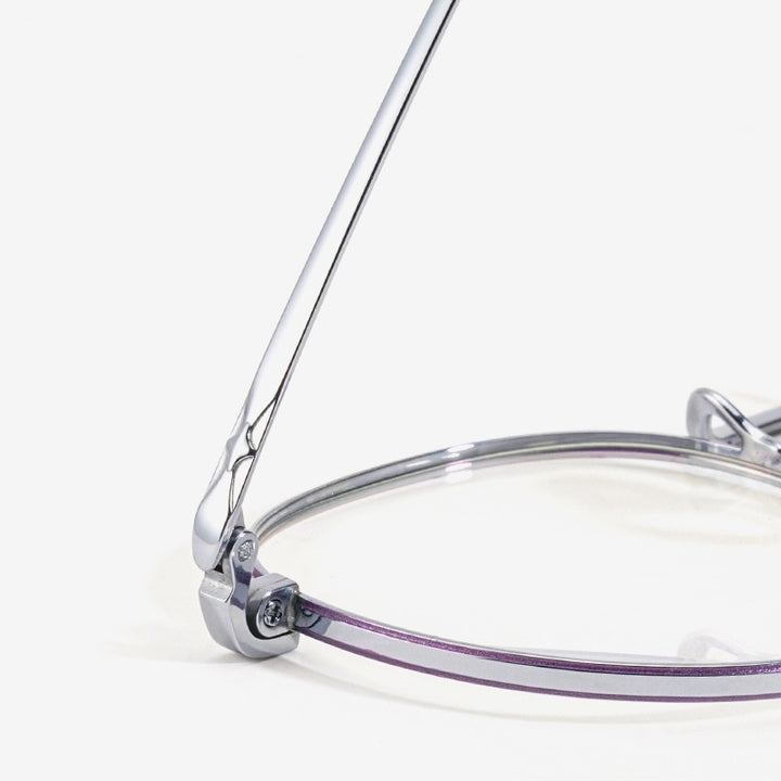 Yimaruili Unisex Full Rim Round Titanium Frame Eyeglasses CK803 Full Rim Yimaruili Eyeglasses