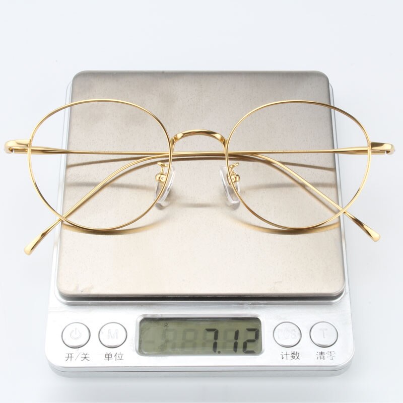 Muzz Unisex Full Rim Round Titanium Frame Eyeglasses 6144 Full Rim Muzz
