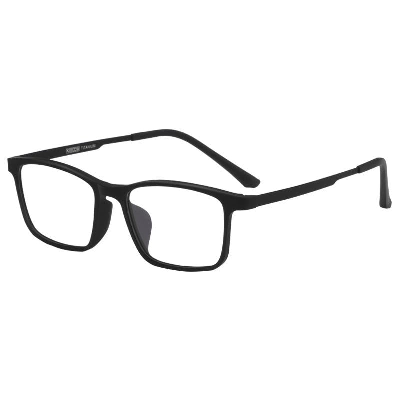 Yimaruili Unisex Full Rim Small Square Titanium Eyeglasses HR3058 Full Rim Yimaruili Eyeglasses