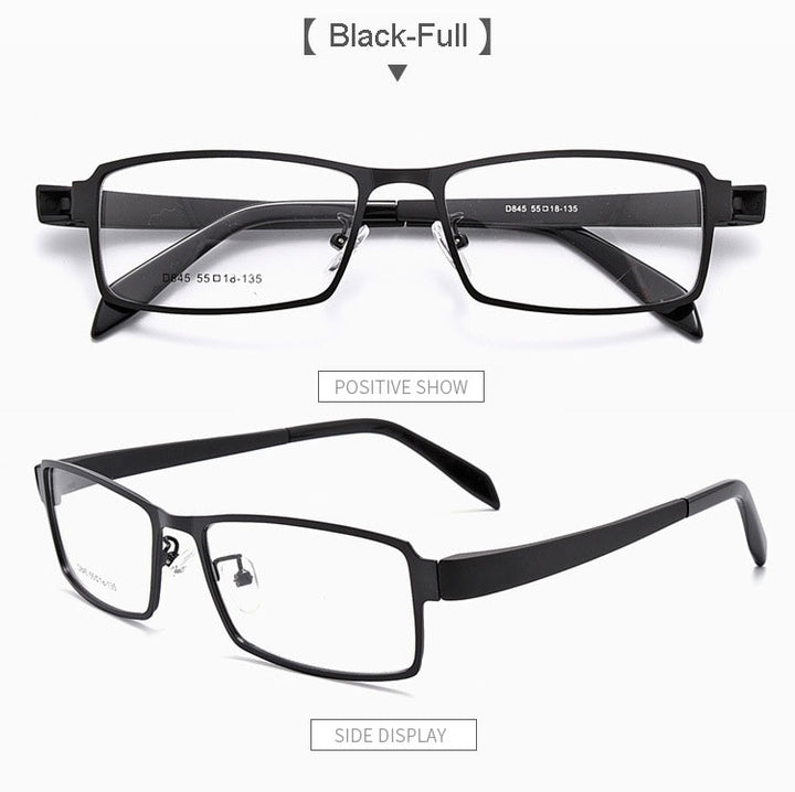 Hotochki Men's Full/Semi Rim Alloy Frame Eyeglasses D849/D845 Semi Rim Hotochki