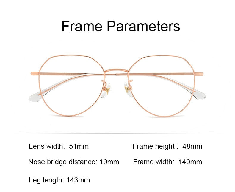 Handoer Unisex Full Rim Oval Round Titanium Eyeglasses 89180 Full Rim Handoer