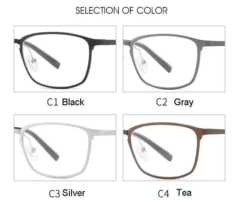 Hotochki Unisex Full Rim Aluminum Magnesium Alloy Frame Eyeglasses 6266 Full Rim Hotochki