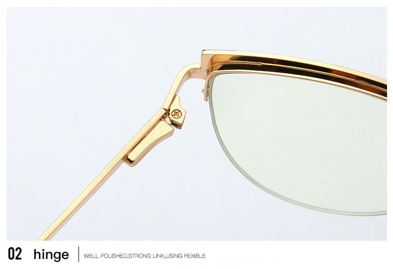 Hotony Women's Full Rim Cat Eye Alloy Frame Eyeglasses 95679 Full Rim Hotony