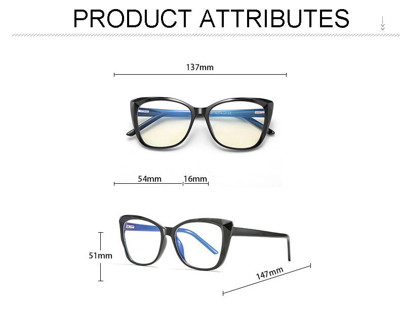 Hotochki Unisex Full Rim Cat Eye TR-90 Resin Frame Eyeglasses 2001 Full Rim Hotochki