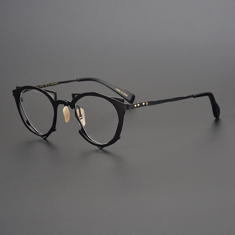 Gatenac Unisex Full Rim Triangle Alloy Frame Eyeglasses Gxyj535 Full Rim Gatenac 3