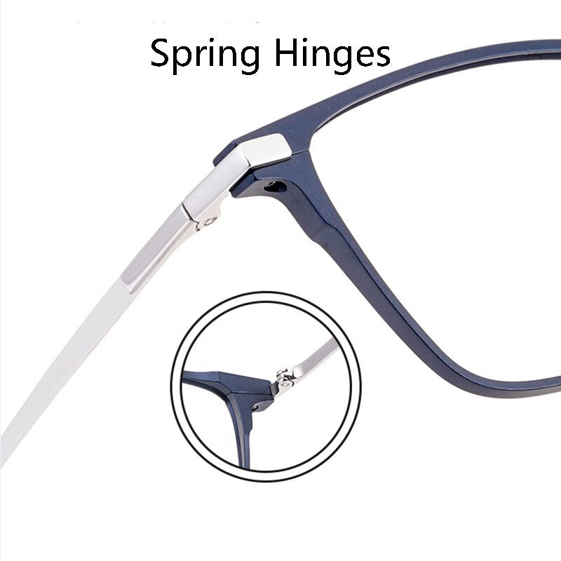 Handoer Unisex Full Rim Square Aluminum Magnesium Alloy Eyeglasses 5051 Full Rim Handoer