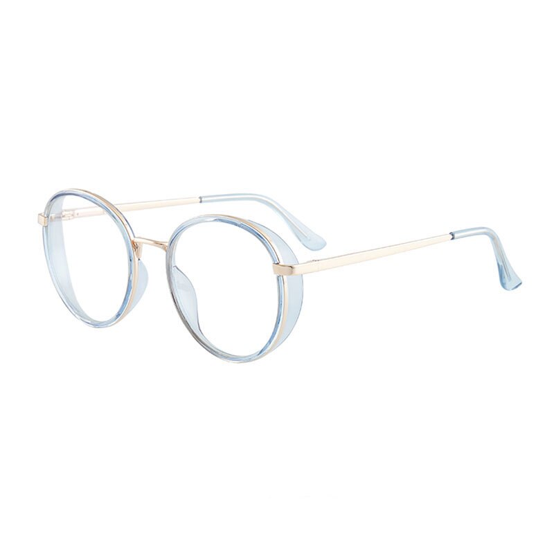 Hotony Women's Full Rim TR 90 Resin Round Frame Eyeglasses 7028 Full Rim Hotony Blue