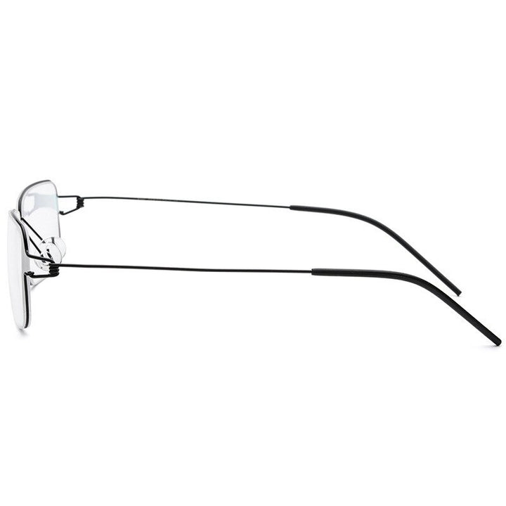 Yimaruili Unisex Full Rim Screwless Titanium Alloy Frame Eyeglasses 28606 Full Rim Yimaruili Eyeglasses