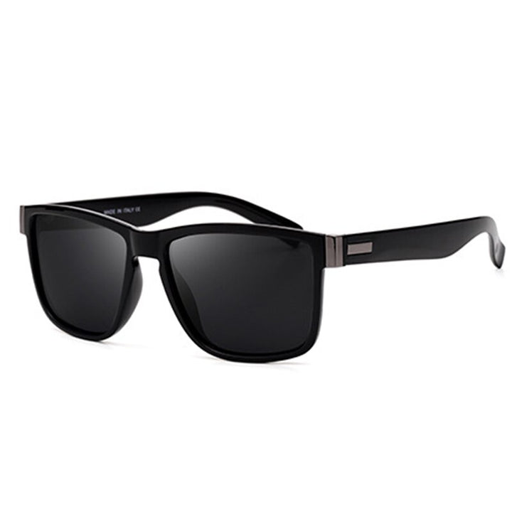 Reven Jate Full Rim Rectangle Polycarbonate Polarized Sunglasses 5180 Sunglasses Reven Jate black other