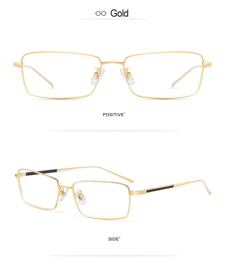 Hotochki Unisex Full Rim Beta Titanium Electro Plated Frame Eyeglasses 10109 Full Rim Hotochki