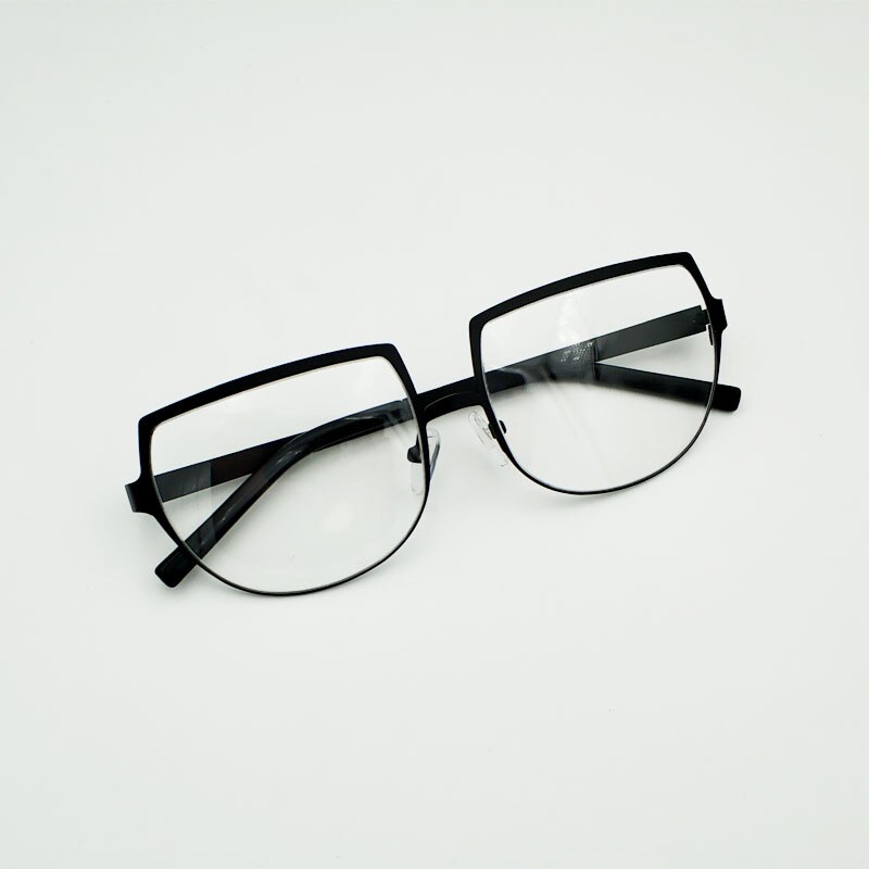 Yujo Unisex Cosplay Full Rim Flat Top Round Alloy Eyeglasses Y007 Full Rim Yujo