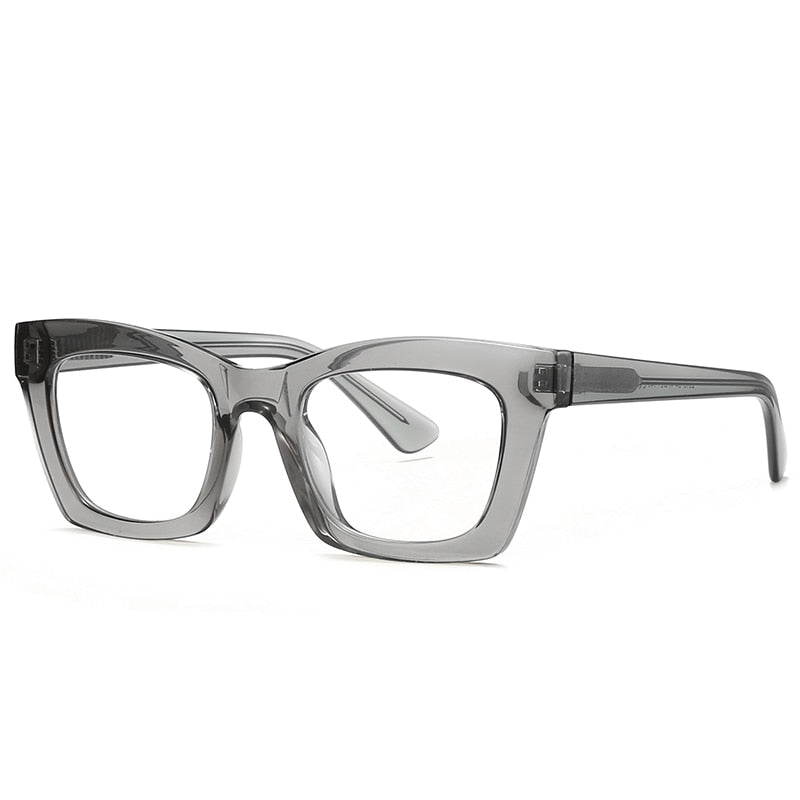 Gmei Women's Full Rim TR 90 Titanium Cat Eye Frame Eyeglasses 2016 Full Rim Gmei Optical C4 Grey