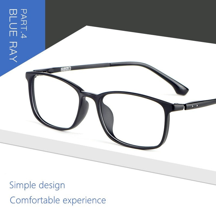 Yimaruili Unisex Full Rim Ultem Frame Eyeglasses 9801 Full Rim Yimaruili Eyeglasses
