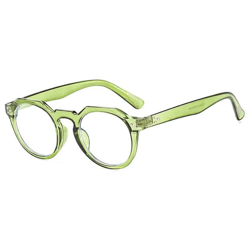 Hotochki Unisex Full Rim PC Plastic Resin Frame Eyeglasses 3395 Full Rim Hotochki green