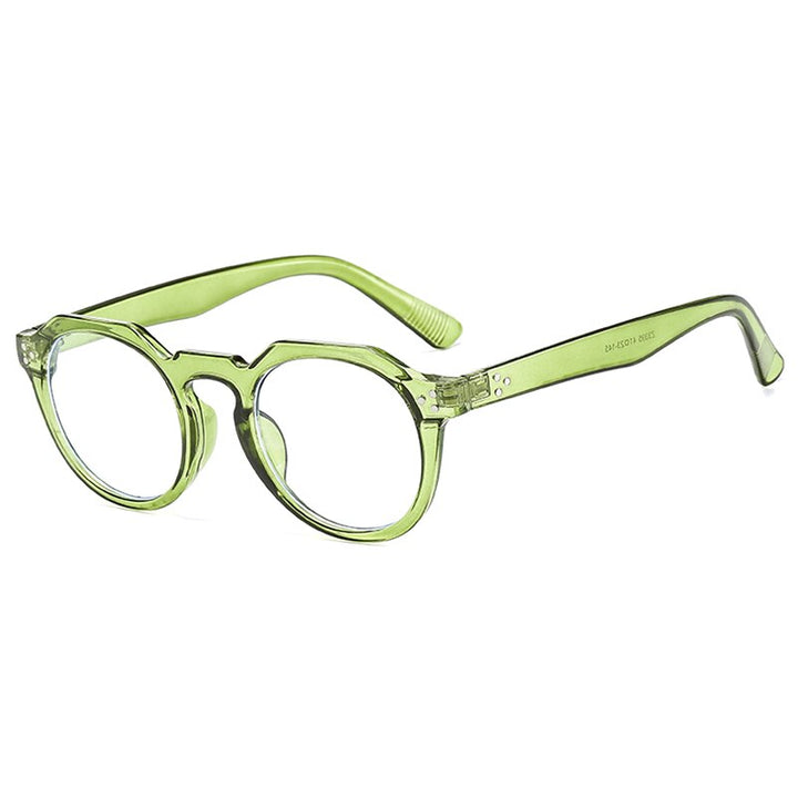 Hotochki Unisex Full Rim PC Plastic Resin Frame Eyeglasses 3395 Full Rim Hotochki green