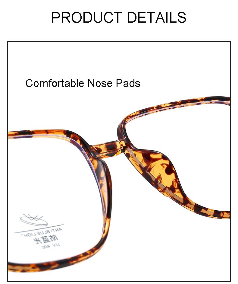 Hotony Unisex Full Rim Square TR 90 Resin Frame Eyeglasses 8877 Full Rim Hotony