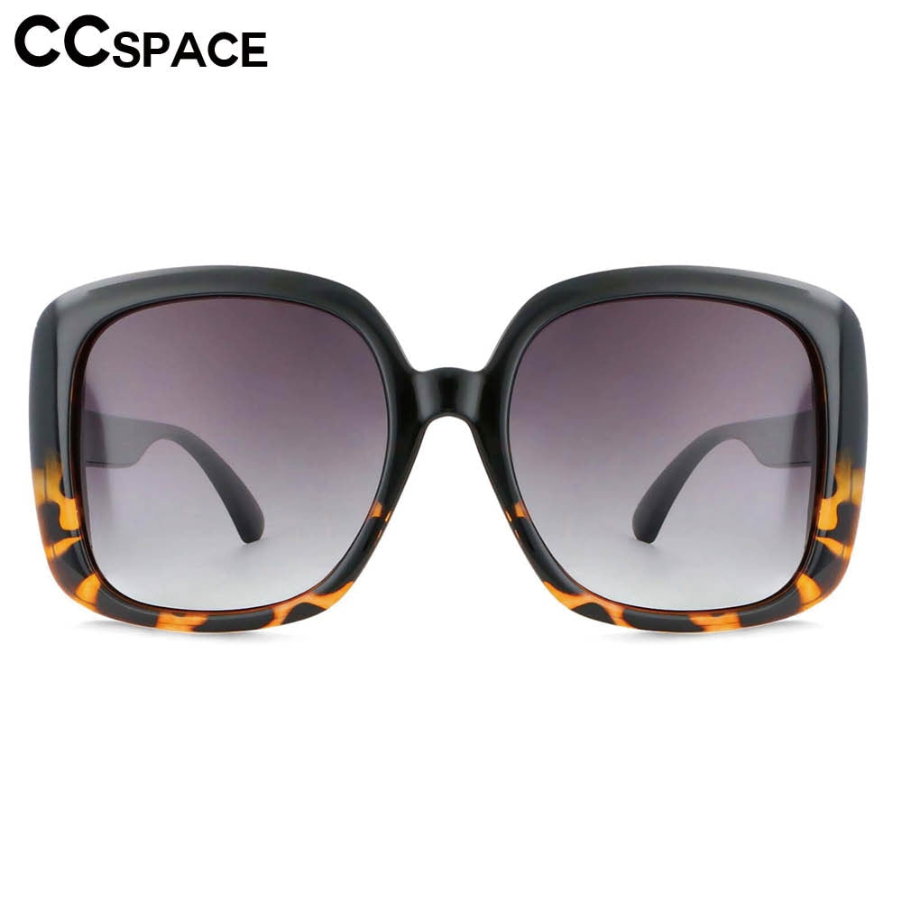CCspace Women's Full Rim Oversized Square Resin Frame Sunglasses 53656 Sunglasses CCspace Sunglasses