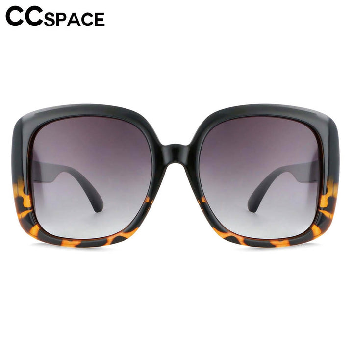 CCspace Women's Full Rim Oversized Square Resin Frame Sunglasses 53656 Sunglasses CCspace Sunglasses