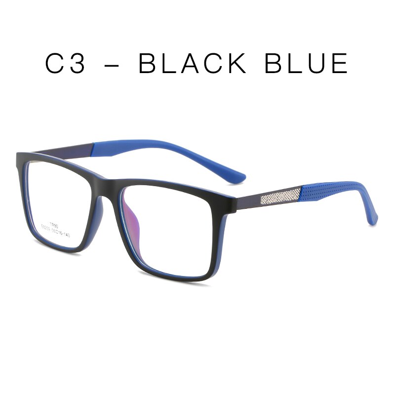 Handoer Unisex Full Rim Square Tr 90 Eyeglasses 8239 Full Rim Handoer C3