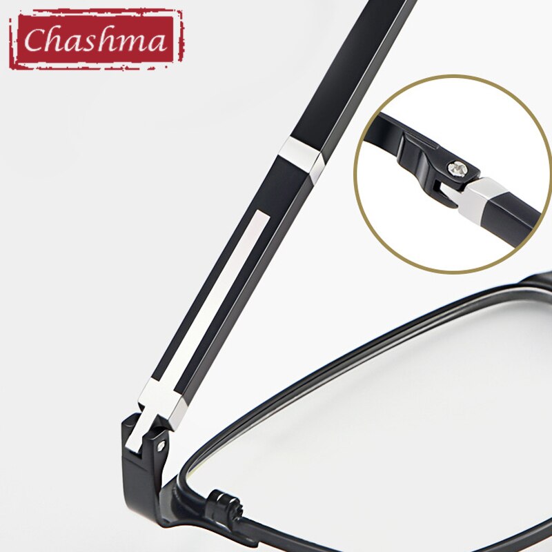 Chashma Men's Full Rim Square Eyeglasses 9211 Tr 90 Alloy Full Rim Chashma