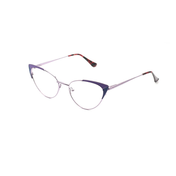 Laoyehui Women's Eyeglasses Cat Eye Alloy Reading Glasses 1994 Reading Glasses Laoyehui 0 Purple