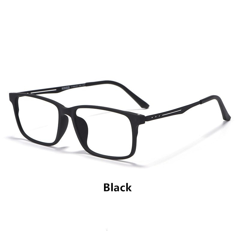Yimaruili Unisex Full Rim Tr 90 Titanium Eyeglasses 8838 Full Rim Yimaruili Eyeglasses Black