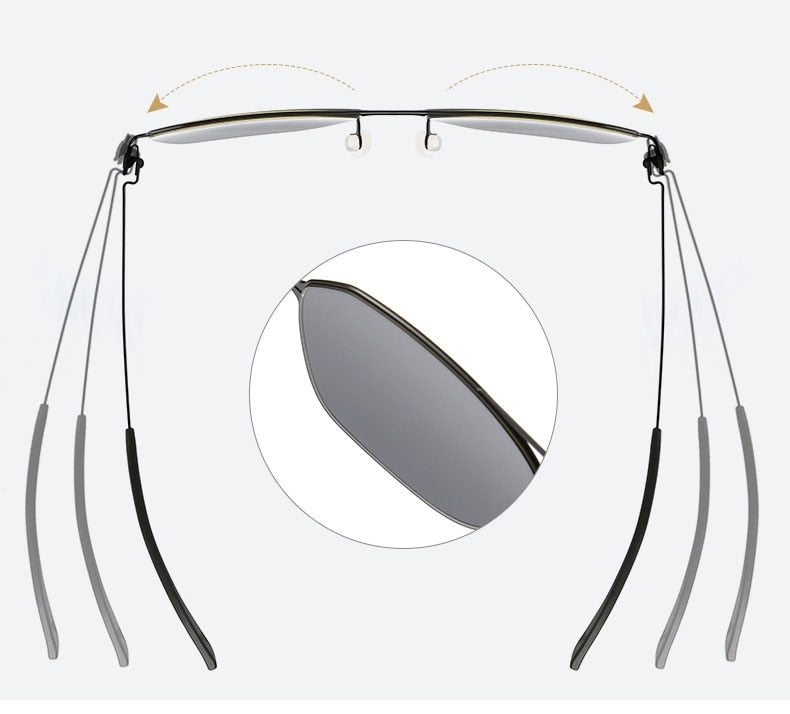 Reven Jate Men's Full Rim Square Double Bridge Alloy Polarized Sunglasses 7704 Sunglasses Reven Jate