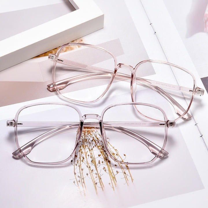Yimaruili Unisex Full Rim Acetate Polygon Frame Eyeglasses D147 Full Rim Yimaruili Eyeglasses
