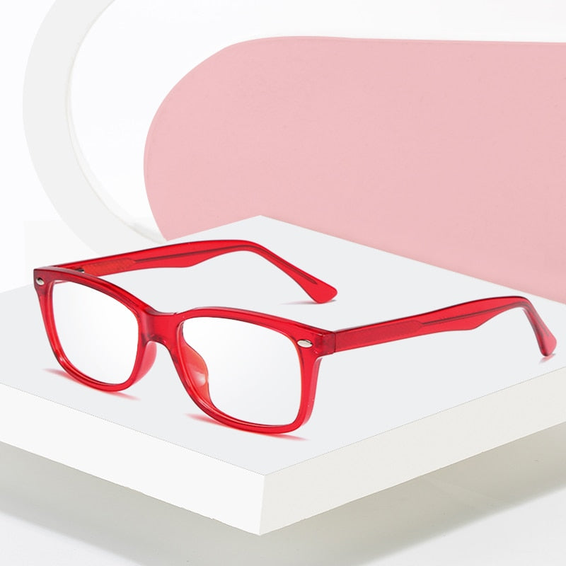 Hotony Women's Full Rim Square Acetate Frame Eyeglasses 2008 Full Rim Hotony