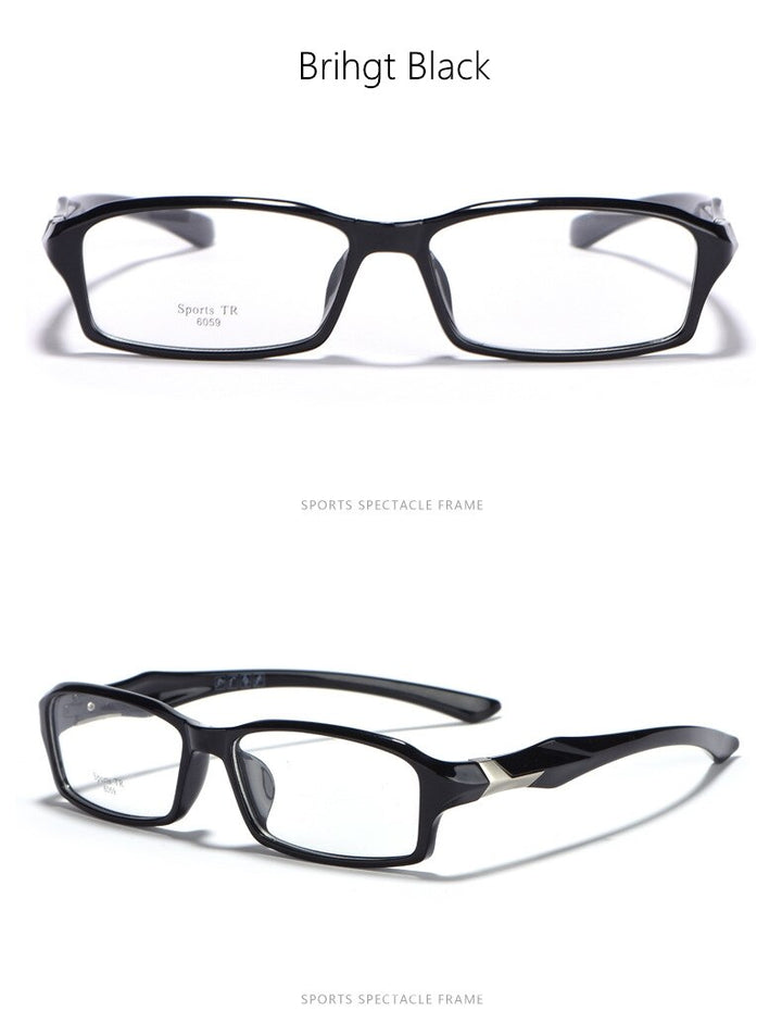 Yimaruili Men's Full Rim TR-90 Resin Sport Frame Eyeglasses 6059 Full Rim Yimaruili Eyeglasses