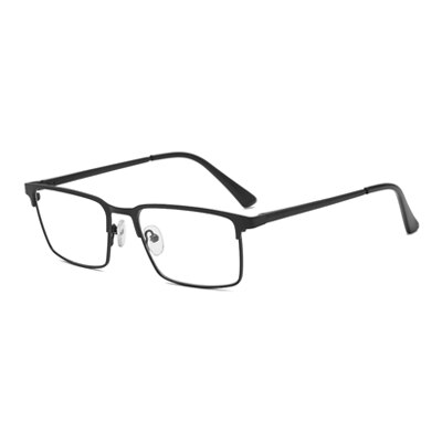 Ralferty Men's Full Rim Square Acetate Alloy Eyeglasses F95899 Full Rim Ralferty C1 Black China