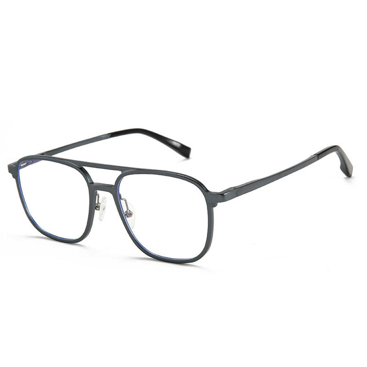 Hotochki Men's Full Rim Square Alloy Frame Eyeglasses 6113 Full Rim Hotochki