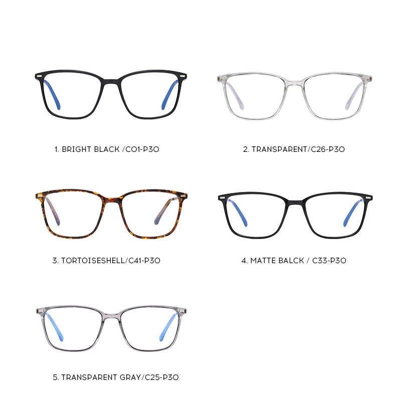 Yimaruili Men's  Full Rim TR 90 Frame Eyeglasses 6912 Full Rim Yimaruili Eyeglasses