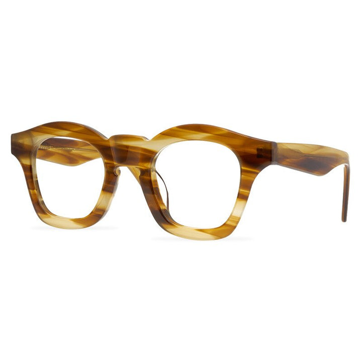 CCspace Unisex Full Rim Round Acetate Reading Glasses R47361 Reading Glasses CCspace 0 marble
