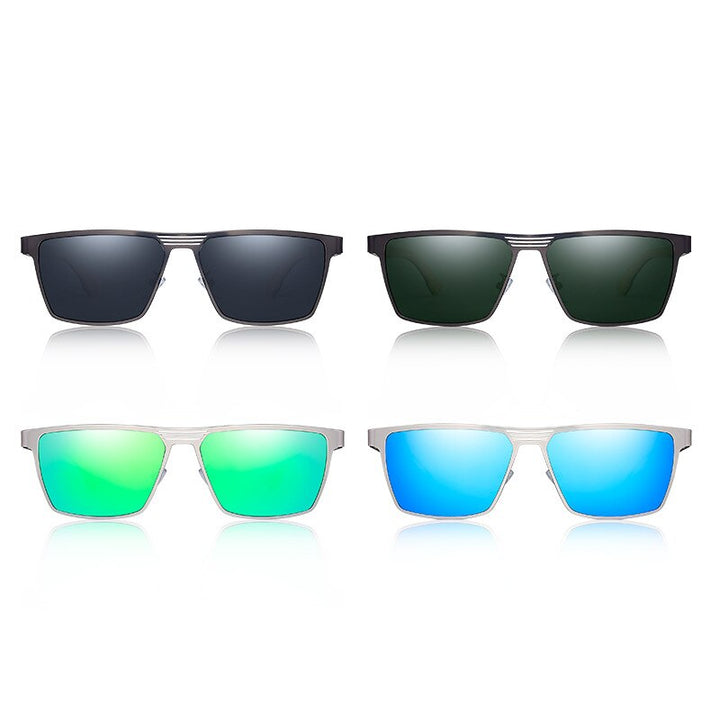 Yimaruili Unisex Full Rim Rectangular Bamboo/Wooden Frame Polarized Lens Sunglasses 8045 Sunglasses Yimaruili Sunglasses